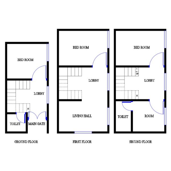 10x21 house plan 210 sqft house