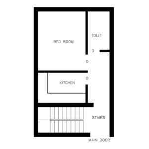 16x26 house plan 416 sqft house plan 46 gaj house plan