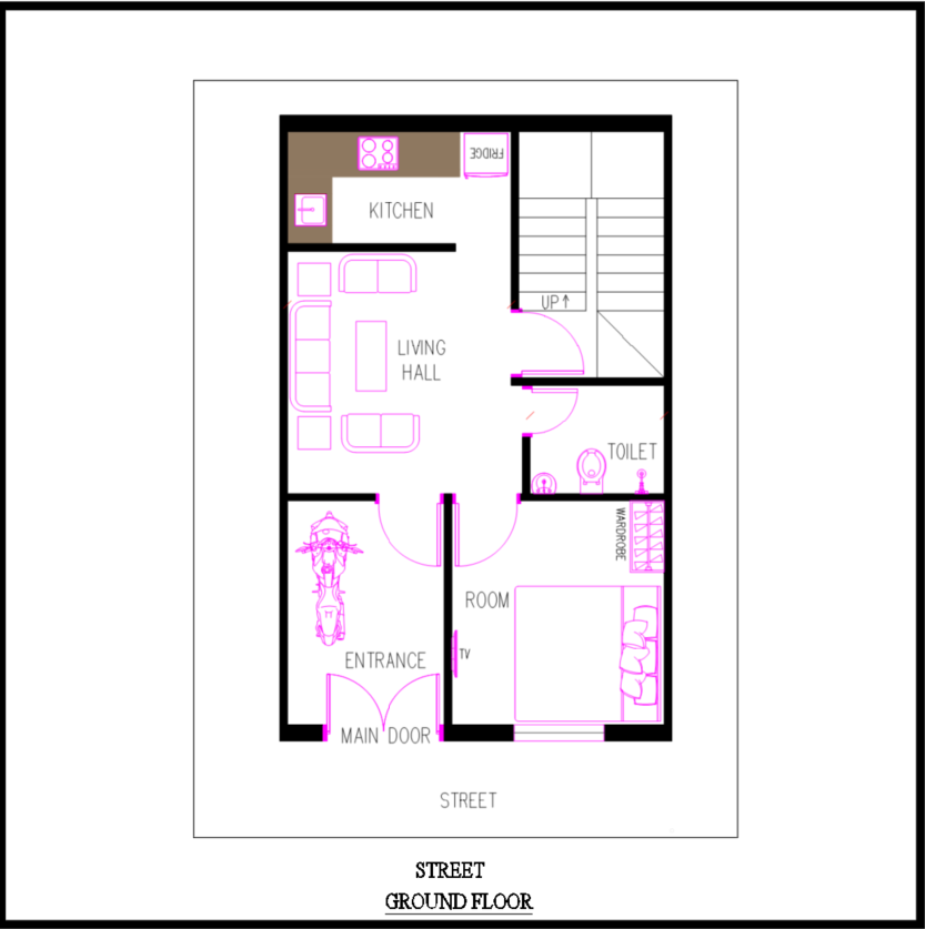 a floor plan of a house